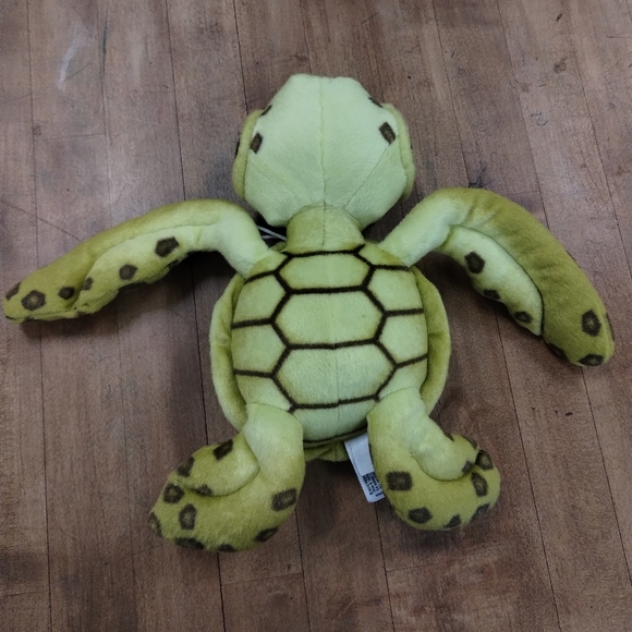 Plush Blue Eyed Baby Sea Turtle Yellow & Brown Spots - Picture 9 of 13